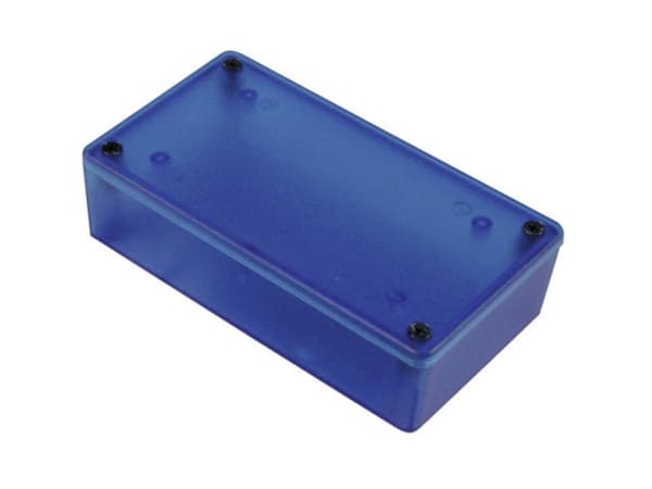 Hammond Electronics 1591XXATBU Universalkabinet 100 x 51 x 25 ABS Blå (läpinäkyvä) 1 stk 1 stk