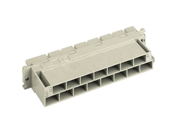 Harting 09 06 215 2871 Multi-sockel Totalt antal stolpar 15 Antal rader 2 1 st