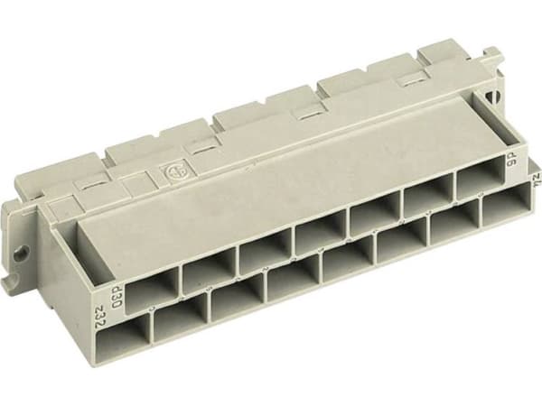 Harting 09 06 215 2871 Multi-sockel Totalt antal stolpar 15 Antal rader 2 1 st