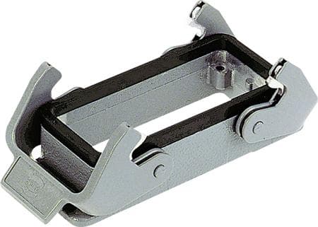 HARTING HAN B-kontakt Chassihus typ 16Bmetal,ytmontering med låsfäste