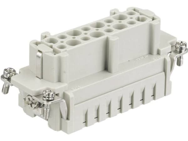 Harting 09 33 010 2716 Anslutningsinsats Han® E 10 + PE Clip spännfjäder 1 st