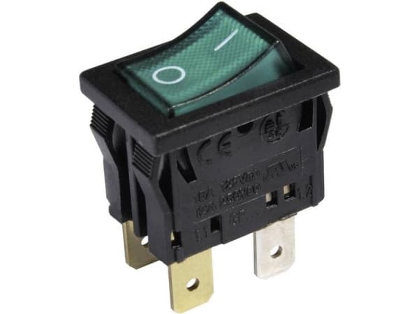 interBär 3634-250.22 Vippekontakt 3634-250.22 250 V/AC 10 A 2 x Off/On Klikkende 1 stk
