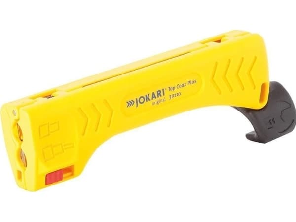 Jokari T30110 Top Coax Plus Kabelbeklædningsfjerner Egnet til Koaxialkablar 4.8 til 7.5 mm RG6, RG59/U, RG58