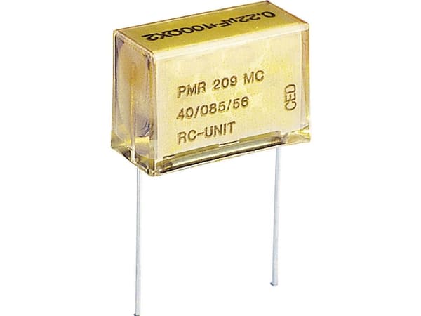 Kemet PMR209MC6220M100R30 Brusreducerande kondensator PMR med radiell tråd 0,22 µF 250 V/AC, 630 V/DC 20 % 1 st