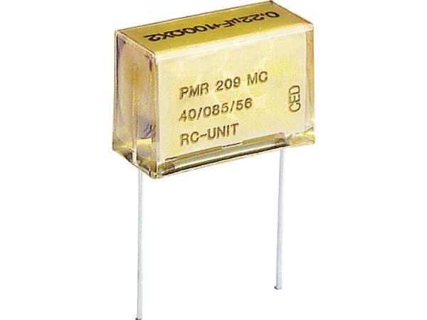 Kemet PMR209MC6220M100R30 Brusreducerande kondensator PMR med radiell tråd 0,22 µF 250 V/AC, 630 V/DC 20 % 1 st