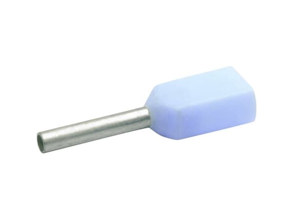 Klauke 8688 Kaksoiskaapelikengät 0,34 mm² x 8 mm Osittain eristetty turkoosi 1000 kpl