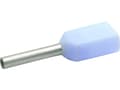 Pikkukuva 1 / 3: Klauke 8688 Kaksoiskaapelikengät 0,34 mm² x 8 mm Osittain eristetty turkoosi 1000 kpl
