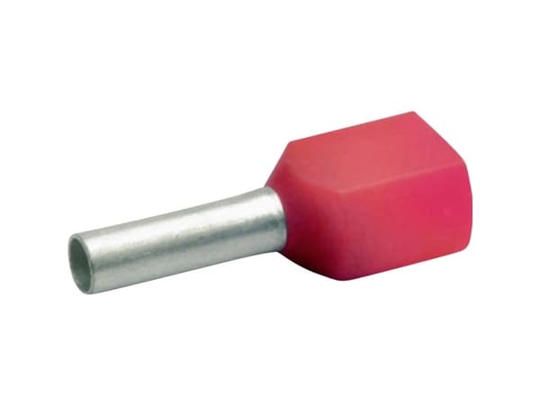 Klauke 8718, Piikkiliitin, Kupari, Suora, Punainen, Kupari, Polypropeeni (PP), 2 mm²