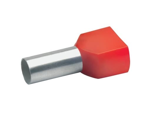 Klauke 8718, Piikkiliitin, Kupari, Suora, Punainen, Kupari, Polypropeeni (PP), 2 mm²