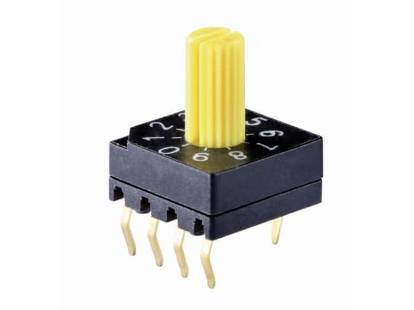 Knitter-Switch DRS 4016 DRS 4016 Koderingskontakt Hexadecimal 0-9/A-F Afbryderpositioner 16 1 stk