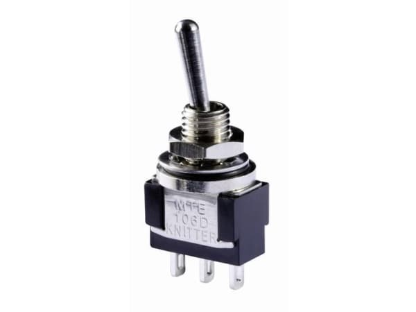 Knitter-Switch MTE 106E Vippbrytare 250 V/AC 3 A 1 x On/Off/On IP67 Klickande/0/Clickande 1 st