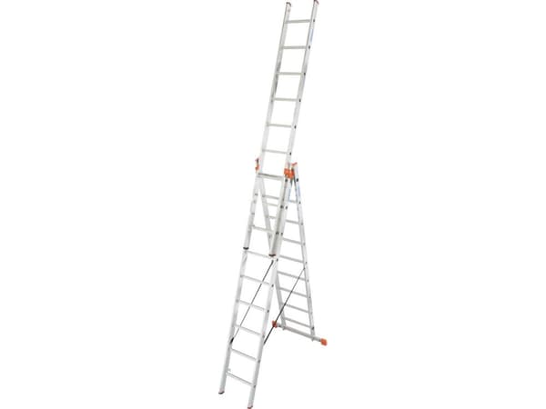 Krause Monto Tribilo 9 Step Aluminum Multifunctional Ladder (129673)