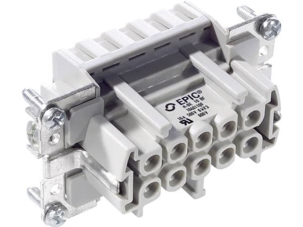 LAPP 10401100 Tilslutningsindsats EPIC® H-BE 10 Samlet poltal 10 + PE 10 stk