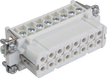 Lapp EPIC H-A 16 BS, Skruv, Jämn, Silver, 0.5 - 2.5 mm ², 4 mO, 2,5 kV