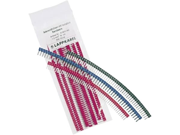 LAPP 61805170 Kaapelikengät 0,50 mm² x 8 mm Osittain eristetty Valkoinen 500 kpl