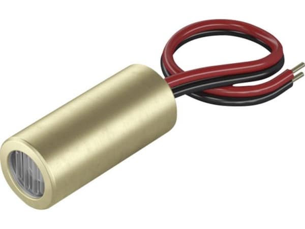 Laserfuchs Lasermodul Krydslinje Rød 5 mW LF650-5-12 (9x20)