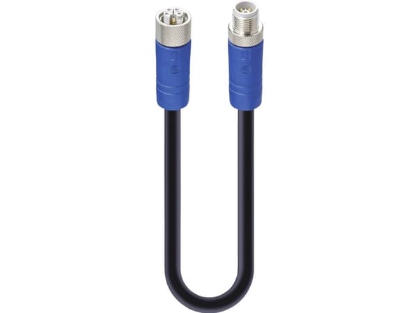 Lumberg Automation 934853184 Sensor-, aktuator-stik, M12 Stik , Bøsning 2.00 m Pol-tal (RJ): 5 1 stk