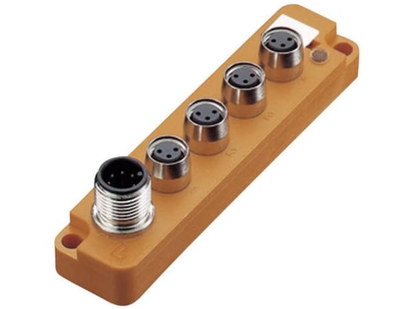 Lumberg Automation SBS4/LED 3 12124 Sensor/aktorbox passiv M8-fordeler med metalgevind 1 stk