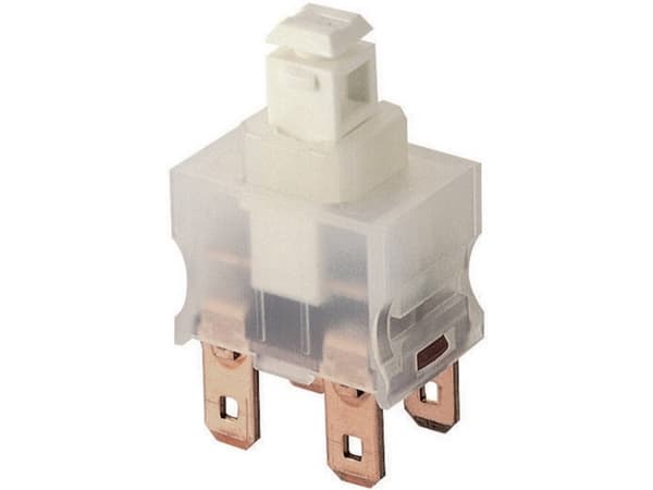 Marquardt 1681.1101 Tryckvakt 250 V/AC 12 A 1 x On/Off Klikkende (L x B x H) 19 x 13 x 26,5 mm IP40 1 stk