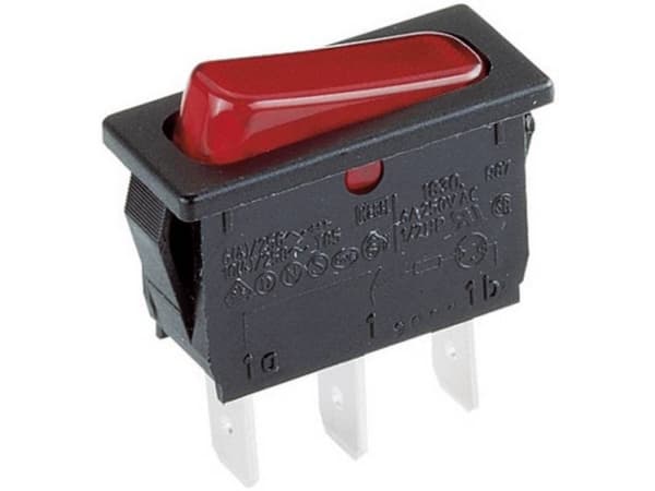Marquardt 1830.3112 Vippekontakt 1830.3112 250 V/AC 6 A 1 x Off/On IP40 Klikkende 1 stk