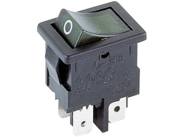 Marquardt 1855.0108 Vippekontakt 1855.0108 250 V/AC 4 A 2 x Off/On IP40 Klikkende 1 stk
