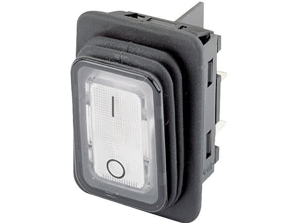 Marquardt 1935.3133 Vippekontakt 1935.3133 24 V/DC 10 A 2 x Off/On IP65 Klikkende 1 stk