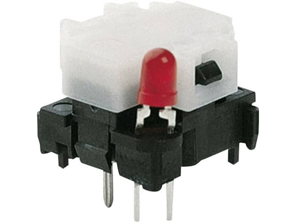 Marquardt 6425.4111 6425.4111 Trykknap 28 V 0.1 A 1 x Off/(On) Tastende Rød (L x B x H) 14.8 x 13.5 x 10.7 mm 1 stk