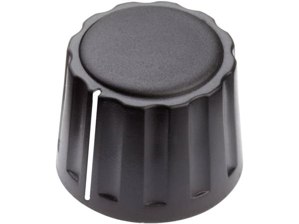 Mentor 4332.4001 Vridbart vred med indikator Svart (Ø x H) 20 mm x 15 mm 1 st