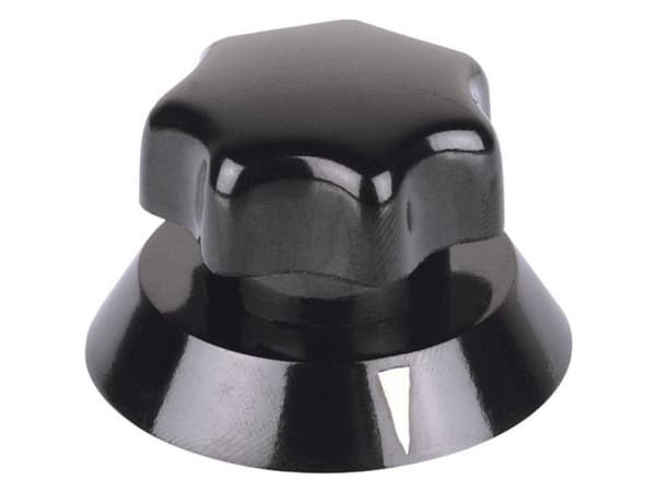 Mentor 321.611 Vridbart vred med indikator Svart (Ø x H) 31,5 mm x 22 mm 1 st