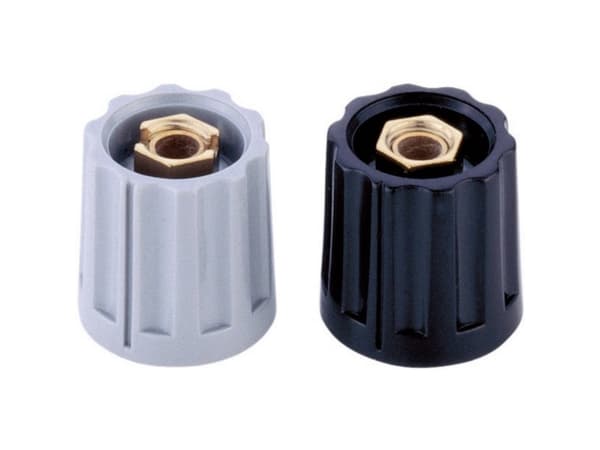 Mentor 331.6 Knopp Svart (Ø x H) 15 mm x 14 mm 1 st