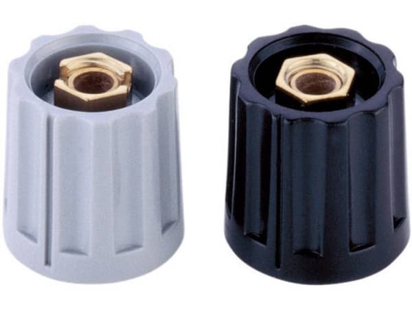 Mentor 331.6 Knopp Svart (Ø x H) 15 mm x 14 mm 1 st