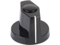 Pikkukuva 2 / 2: Mentor 353.61 Nuppi Musta (Ø x K) 25 mm x 20 mm 1 kpl 1 kpl
