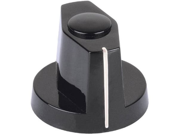 Mentor 355.31 Nuppi Musta (Ø x K) 15 mm x 15,7 mm 1 kpl 1 kpl