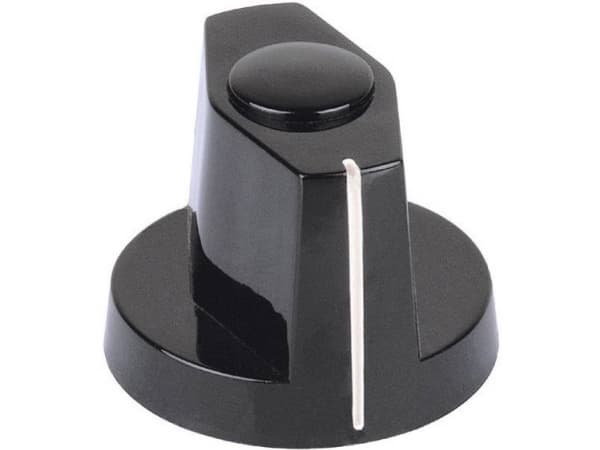 Mentor 355.31 Nuppi Musta (Ø x K) 15 mm x 15,7 mm 1 kpl 1 kpl