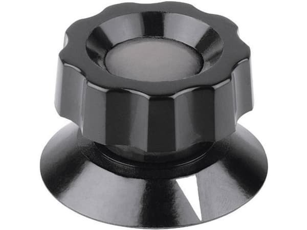 Mentor 475.61 Vridbar ratt med indikator Svart (Ø x H) 42 mm x 28 mm 1 st