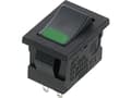 Miniatyrbilde 2 av 2: Miyama DS-850-K-F1-LG Vippekontakt 250 V/AC 3 A 1 x Off/On Klikkende 1 stk