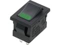 Miniatyrbilde 1 av 2: Miyama DS-850-K-F1-LG Vippekontakt 250 V/AC 3 A 1 x Off/On Klikkende 1 stk