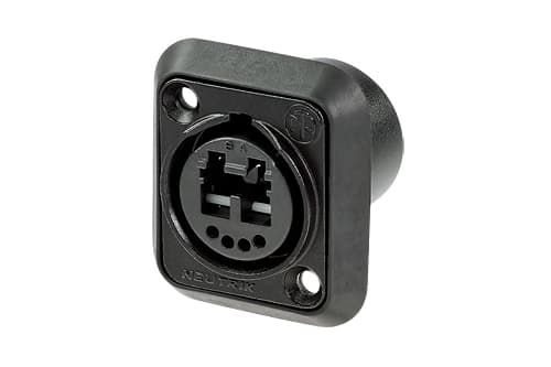 Neutrik NO2-4FDW-1-A, LC dupleks, sortering, polyamid, sink, 50 V, 6 A, -40 - 75 °C