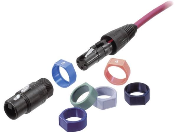 Neutrik XCR-SET koodausrengas Musta, ruskea, punainen, oranssi, keltainen, vihreä, sininen, violetti, harmaa, valkoinen 10 kpl