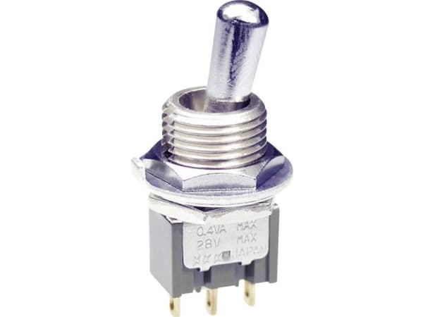 NKK Switches M2012LL4G01 Keinukytkin 28 V DC/AC 0,1 A 1 x On/On Klikkaava 1 kpl