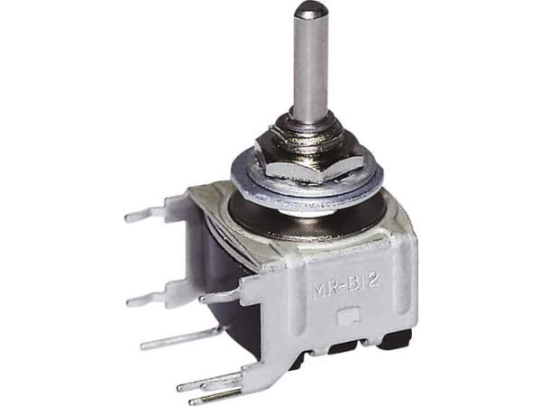 NKK Switches MRB14B Drejekontakt 28 V DC/AC 0.1 A Afbryderpositioner 3 2 x 45 ° 1 stk