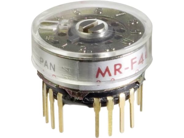 NKK Switches MRF206 MRF206 Drejekontakt 125 V/AC 0.25 A Afbryderpositioner 6 1 x 30 ° 1 stk