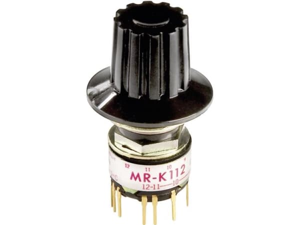 NKK Switches MRK112-A Drejekontakt 125 V/AC 0.25 A Afbryderpositioner 12 1 x 30 ° 1 stk