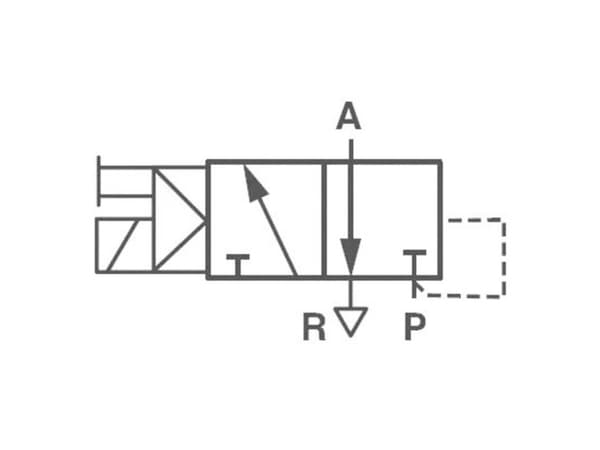 Norgren Mekaniskt manövrerad pneumatisk ventil V50A413A-A213A 24 V/DC Höljets material Aluminium Tätningsmaterial NBR 1 st
