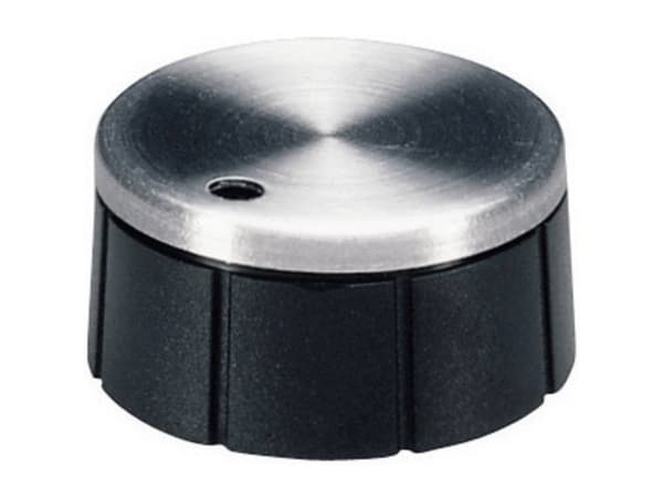 OKW A1321260 Nuppi Alumiininen, musta (Ø x K) 21 mm x 10 mm 1 kpl 1 kpl