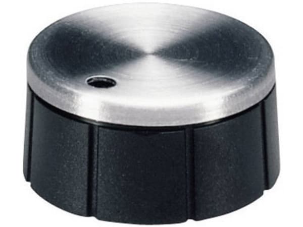 OKW A1321260 Nuppi Alumiininen, musta (Ø x K) 21 mm x 10 mm 1 kpl 1 kpl