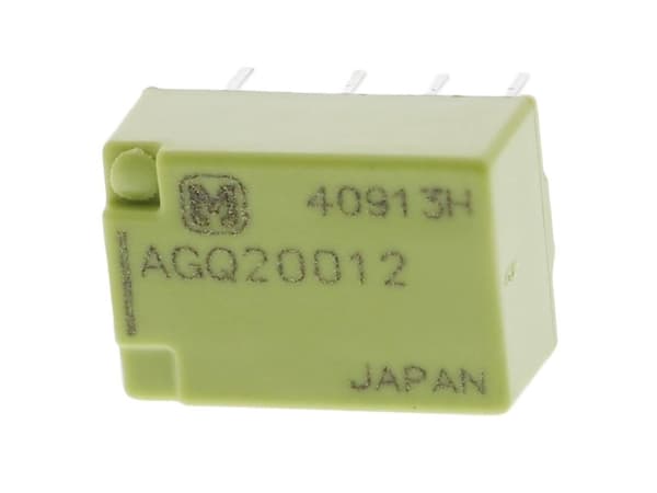 Panasonic AGQ20012 Print relä 12 V/DC 1 A 2 x omkopplare 1 st