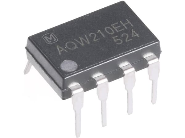 Panasonic AQW212EH PhotoMOS-relä 1 st 2 x gränslägesbrytare 60 V/DC, 60 V/AC 500 mA Antal poler: 8