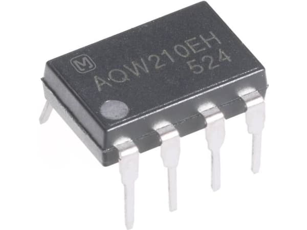 Panasonic AQW212EH PhotoMOS-relä 1 st 2 x gränslägesbrytare 60 V/DC, 60 V/AC 500 mA Antal poler: 8