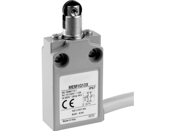 Panasonic MEM1G12ZD Gränsbrytare 24 V 5 A Rullkolv roterbar IP67 1 st